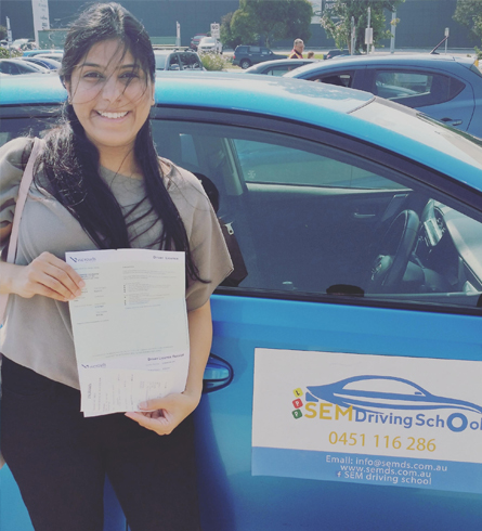 successful driver from driving school in Keysborough